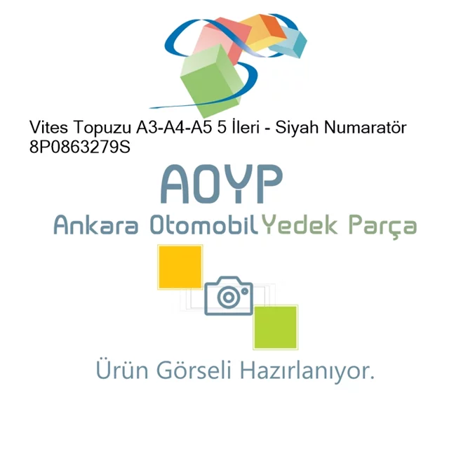 Vites Topuzu A3-A4-A5 5 İleri - Siyah Numaratör 8P0863279